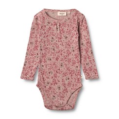 Wheat wool Gatherings body LS - Cherry flowers